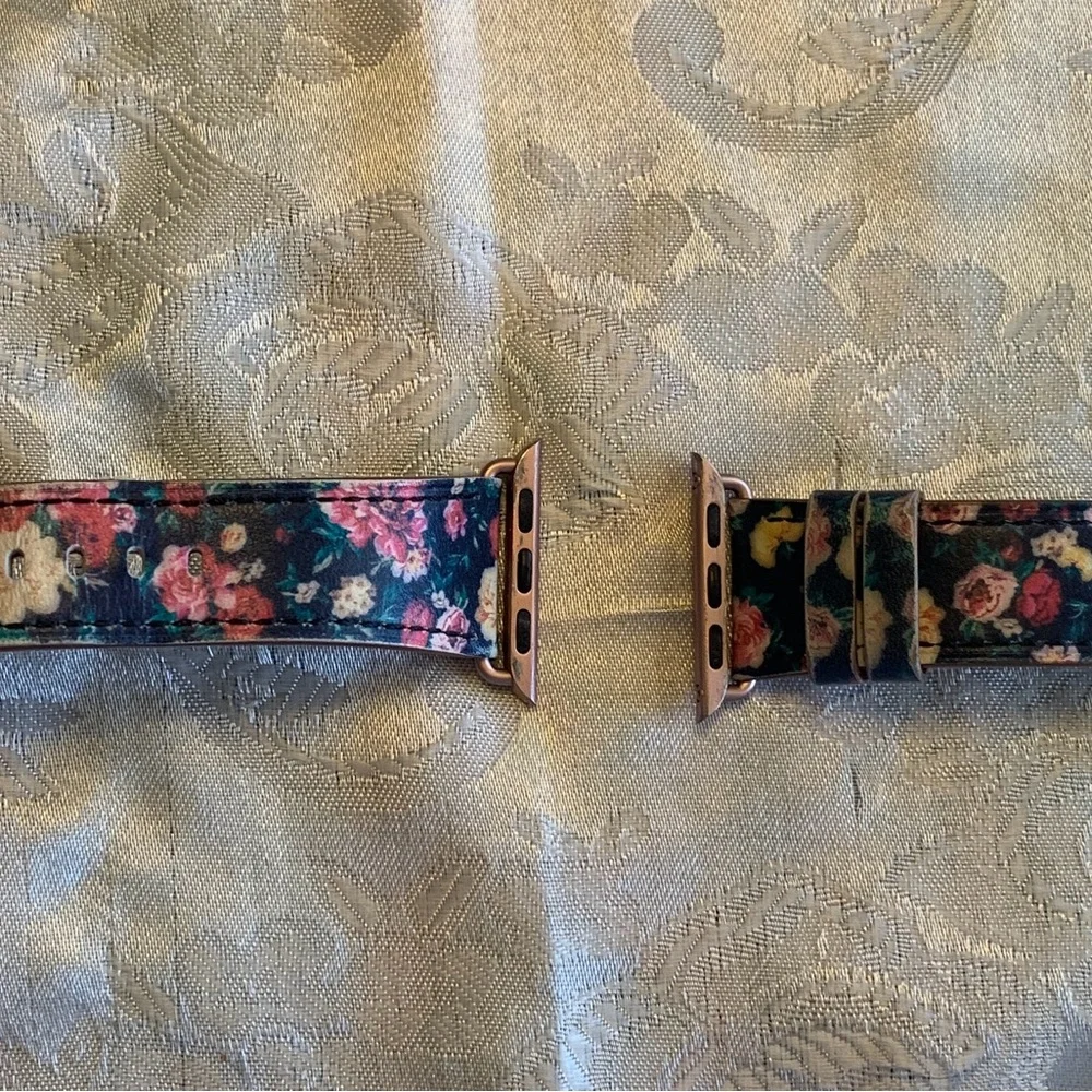 Various Floral and Solid Apple Watch Bands Set